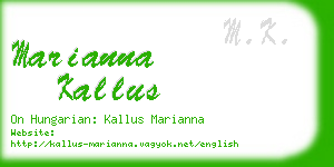 marianna kallus business card